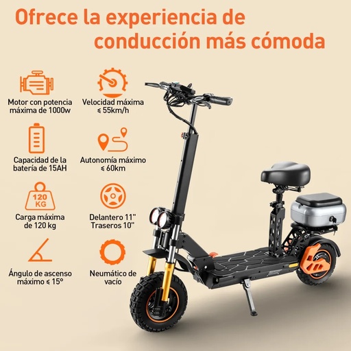 [H3] HONEYWHALE H3 SCOOTER ELECTRICO CON ASIENTO