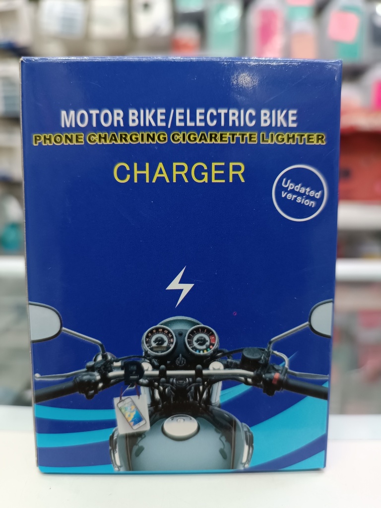 CARGADOR DE MOTO CON ENCENDEDOR DE UATO Y USB (CD-3016)