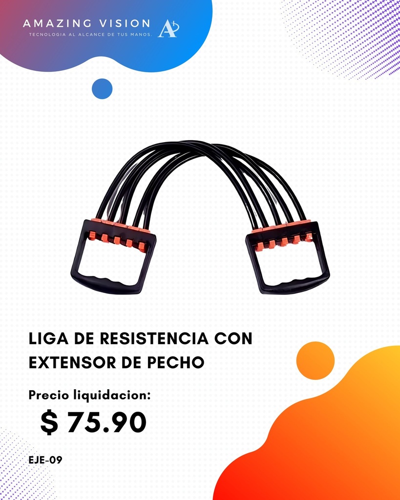 LIGA DE RESISTENCIA CON EXTENSOR DE PECHO(EJE-09)