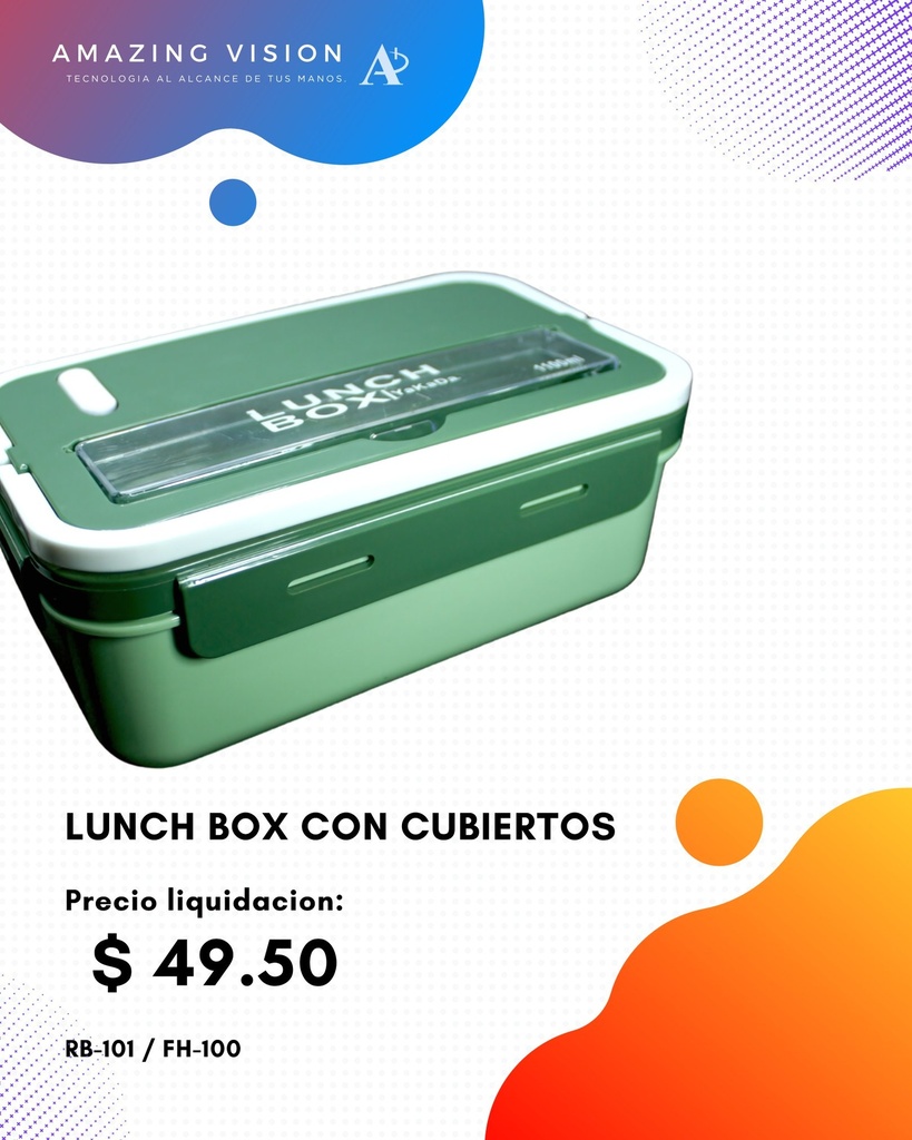 FH-100 LONCHERA CON CUBIEDRTOS PLASTICOS