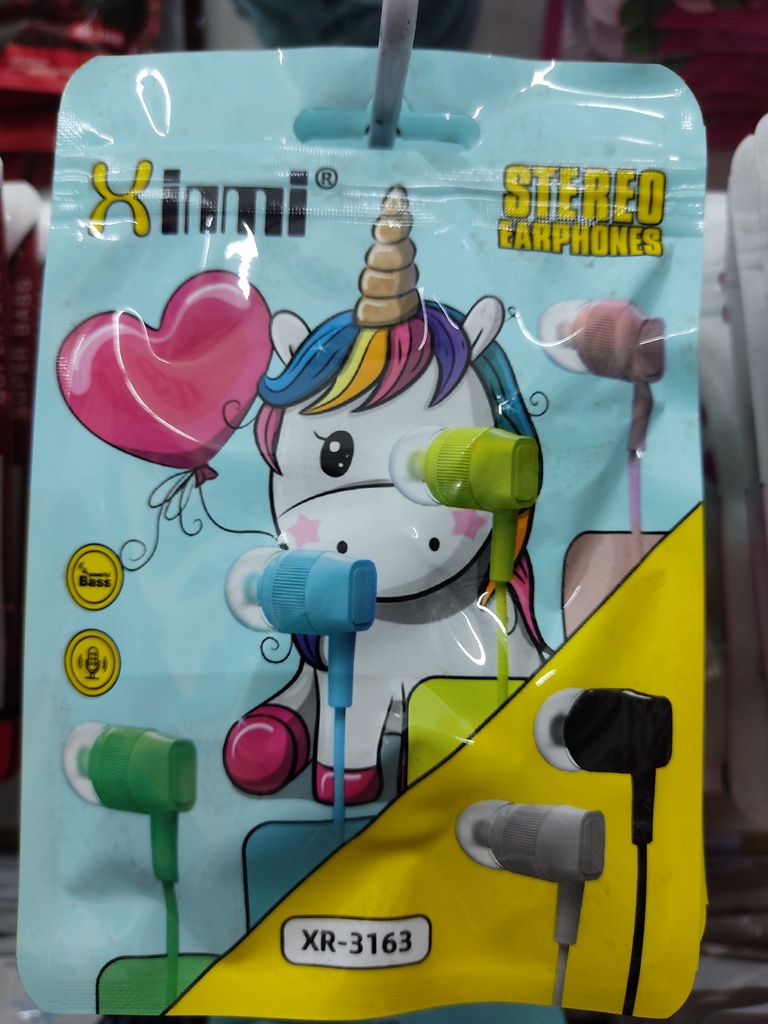 MANOS LIBRES DE BOLSA XINMI DE UNICORNIO (XR-3163)