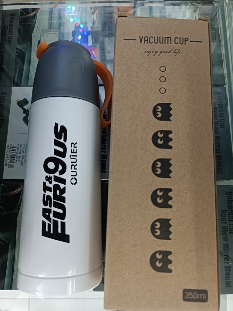 (VASO-8)VASO TERMO FAST Y FURI9US 350ML TAPON TAZA AGARRADERA