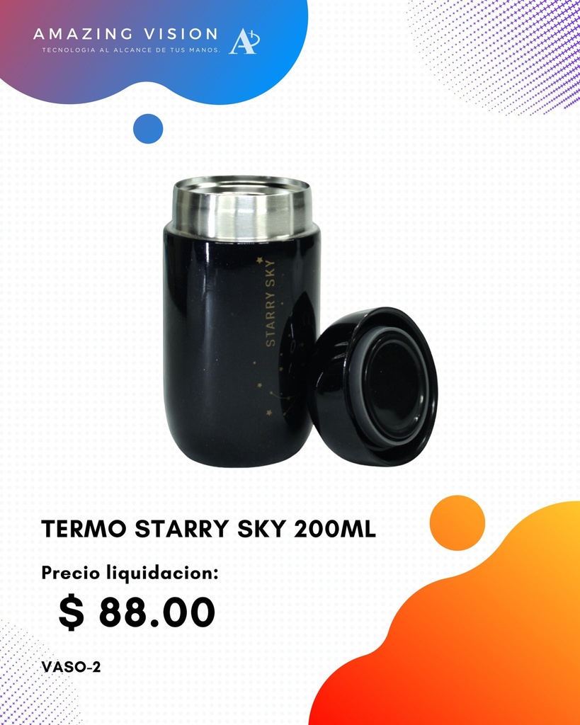 (VASO-2)VASO-CAPSULA TERMO STARRY SKY 200ML