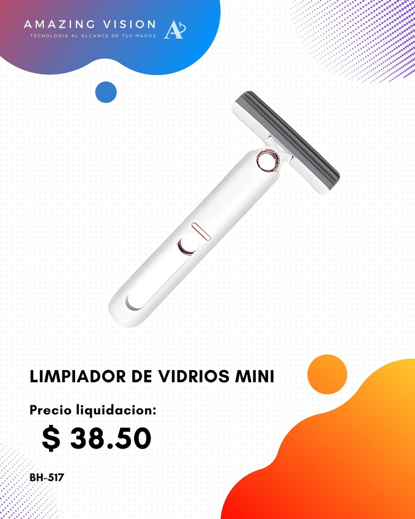 IMPIADOR DE VIDRIOS MINI (BH-517)