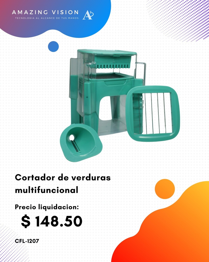 CFL-1207 Cortador de verduras multifuncional 3