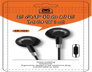 ER-103 AUDIFONO 3.5 NEGRO Y BLANCO