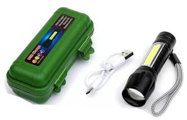 LED-1449 LAMPARA PLASTICA EN ESTUCHE VERDE