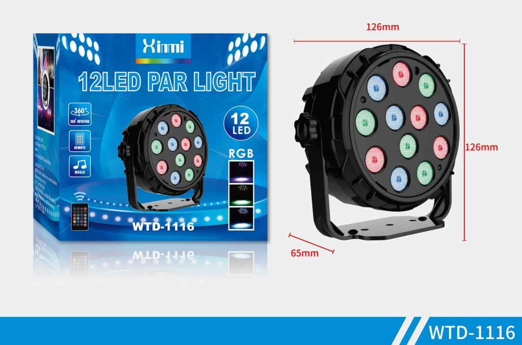 WTD-1116 Luces para escenario Par-12