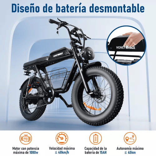 Honey Whale K7 Bicicleta Eléctrica