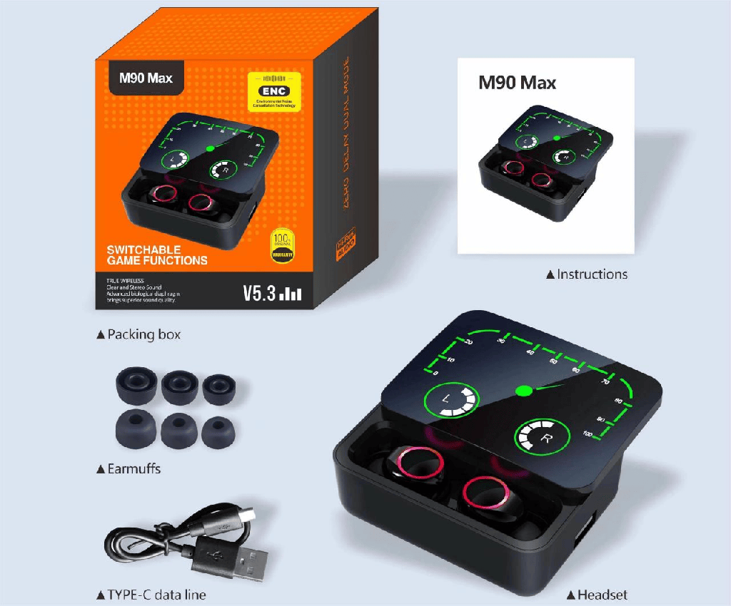 TR-6046 AUDIFONOS INALAMBRICOS M90 MAX