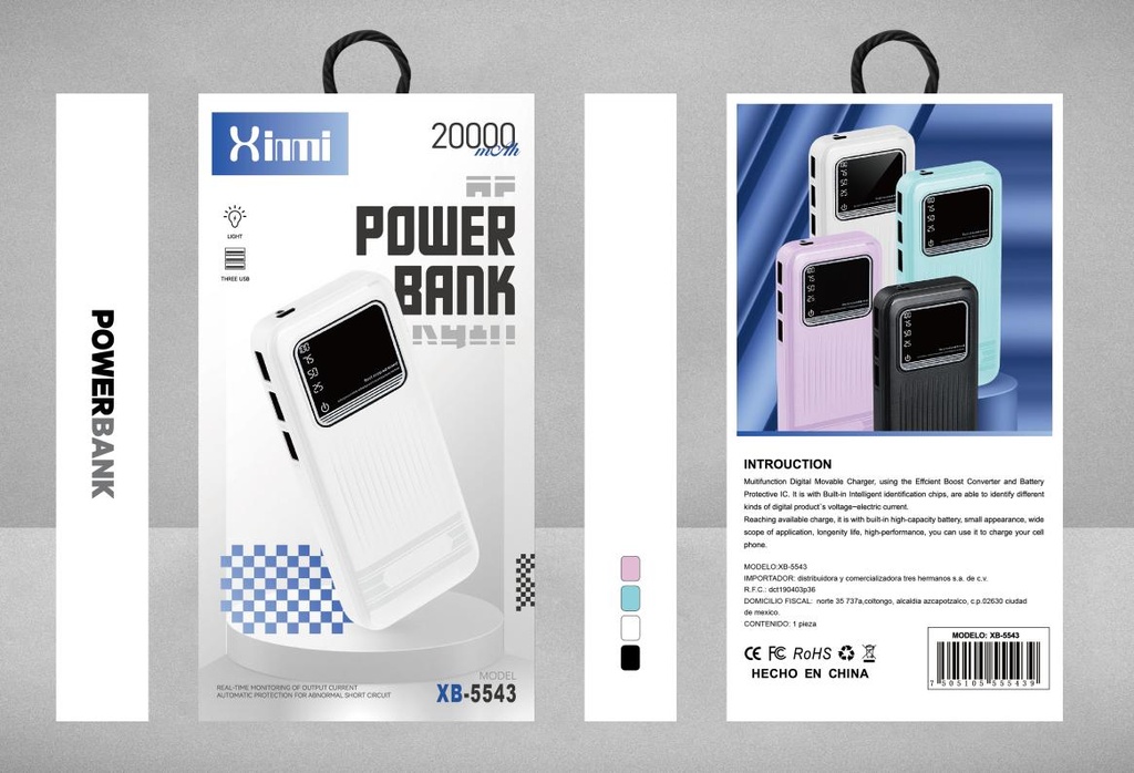 XB-5543 POWER BANK XINMI