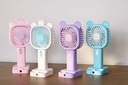 (FAN-302)VENTILADOR DE MANO RECARGABLE CON SACAPUNTAS