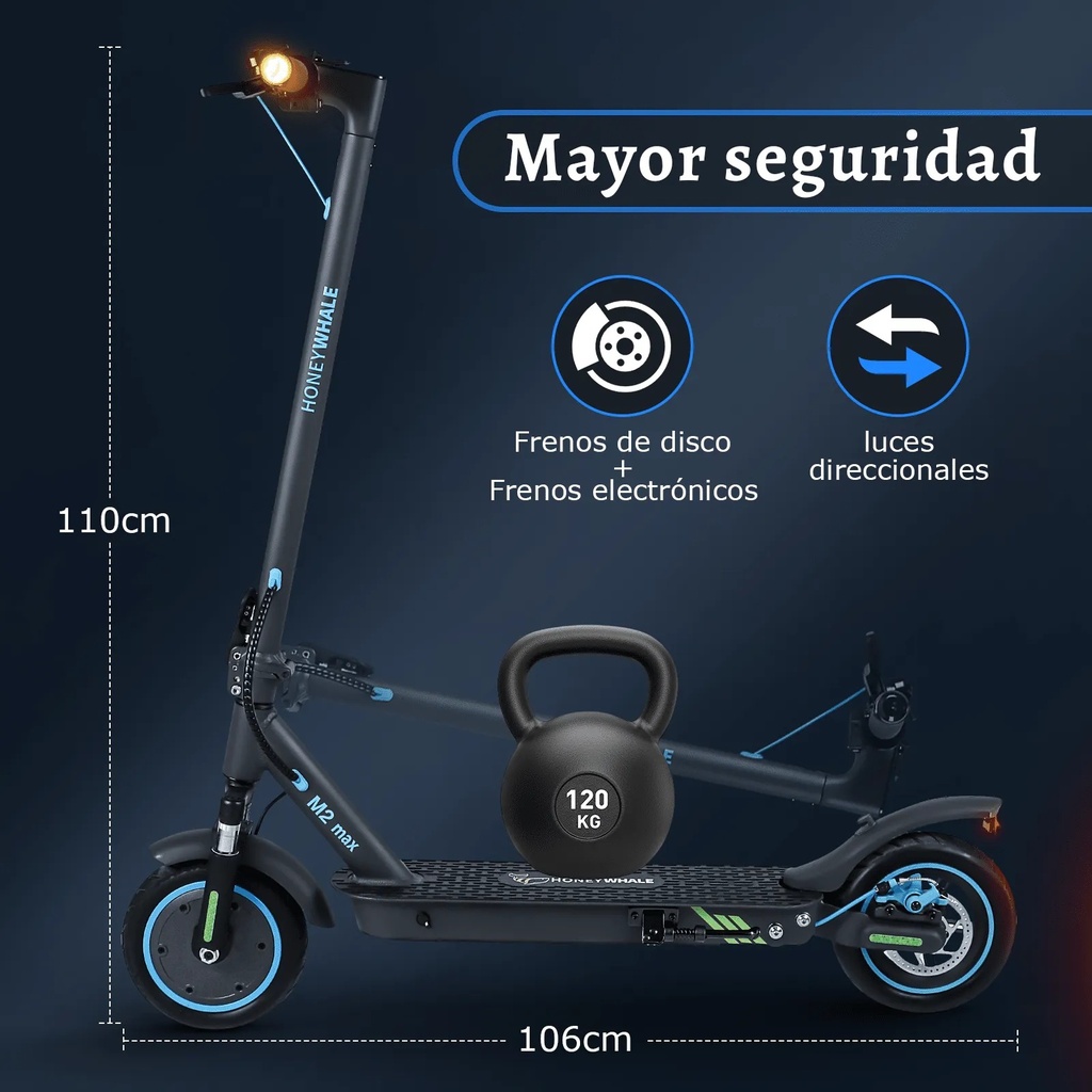 Scooter Eléctrico Honey Whale M2-MAX