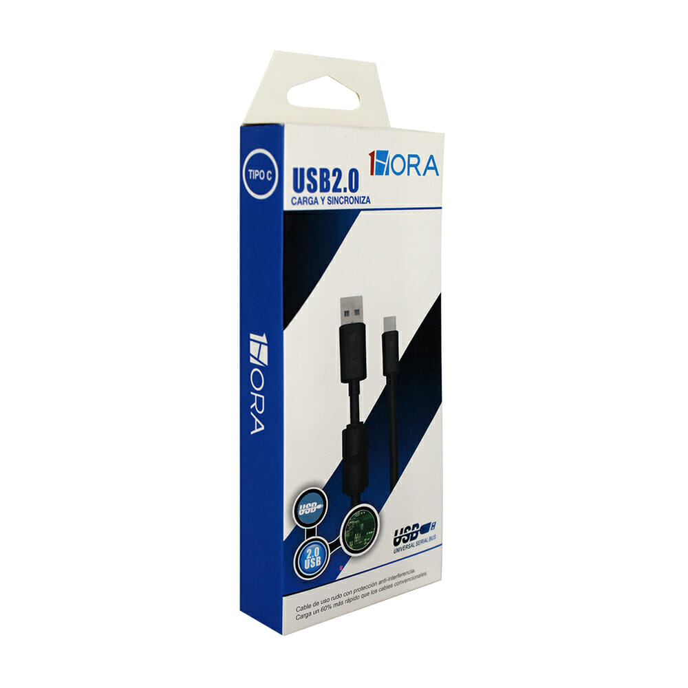 CAB150 1HORA Cable Tipo C 2.0A 1.5M