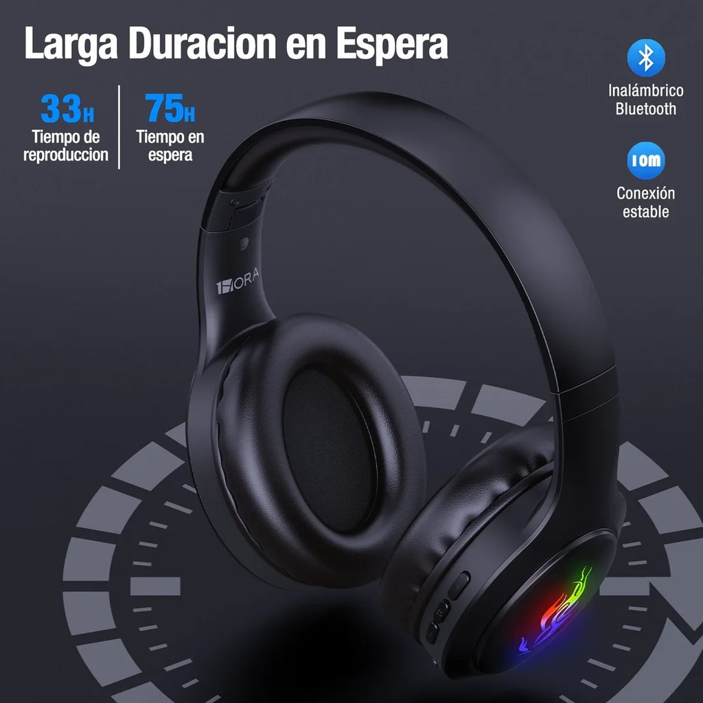 Audífonos de diadema bluetooth AUT202