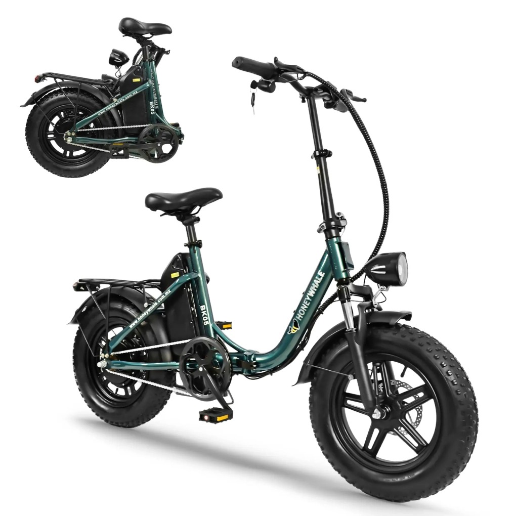 Bicicleta plegable Honey Whale BK05 Verde
