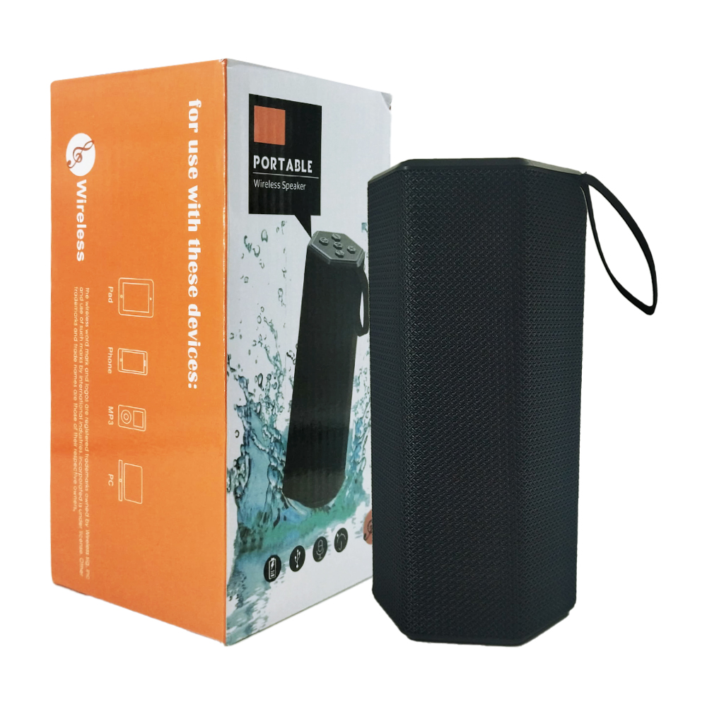 Bocina bluetooth cilíndrica hexagonal FM-5152