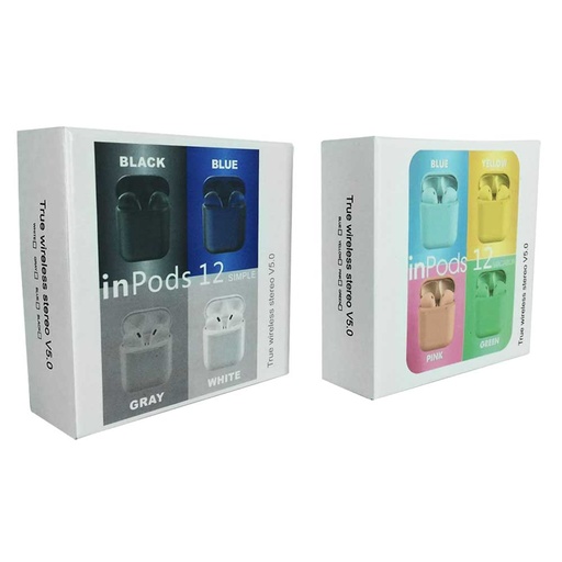 [IPDS- AUD-I12] INPODS MANOS LIBRES BLUETOOH(IPDS-12)AUD-I12