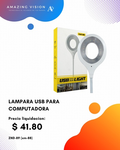 [ZND-89 (xm-88)] LAMPARA USB PARA COMPUTADORA