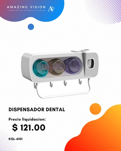 [KQL-6101] KQL-6101 Dispensador manual de pasta dental con organizadores para cepillos