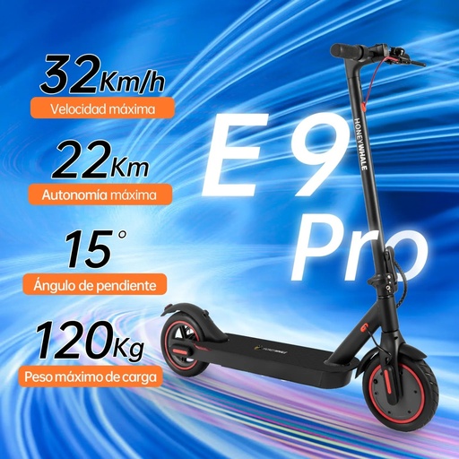 [E9 Pro v1] Scooter Eléctrico Honey Whale E9 Pro v1