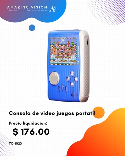 [TO-1023] TO-1023 Consola de video juegos portatil