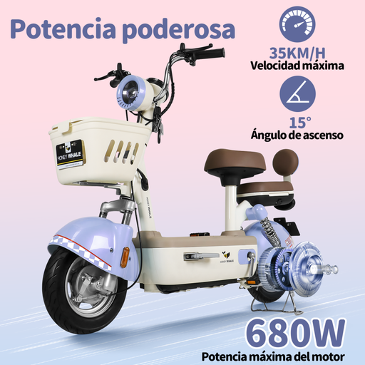 [U4S] MOTOBICI ELÉCTRICA HONEY WHALE U4S