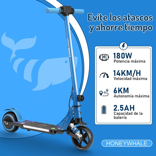 [E10] SCOOTER ELÉCTRICO HONEY WHALE E10