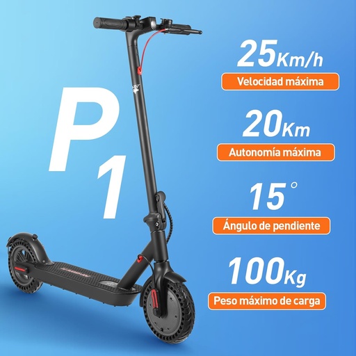 [P1] P1 Scooter Eléctrico Plegable 400W