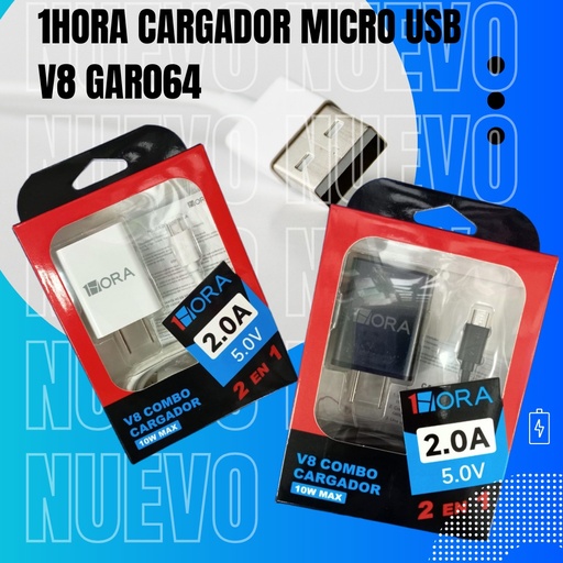 [GAR064] GAR064 1Hora Cargador V8 2A
