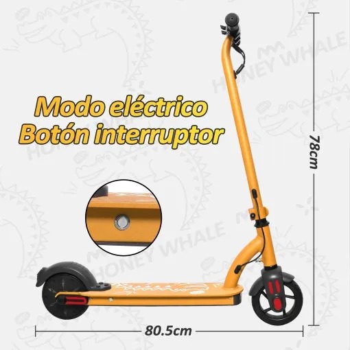 [E6] Scooter Eléctrico Para Niños 100w E6