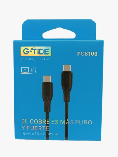 [PCB100-PCW100] PCB100 / PCW100 G-tide Cable Usb  Tipo C a Tipo-C 1M