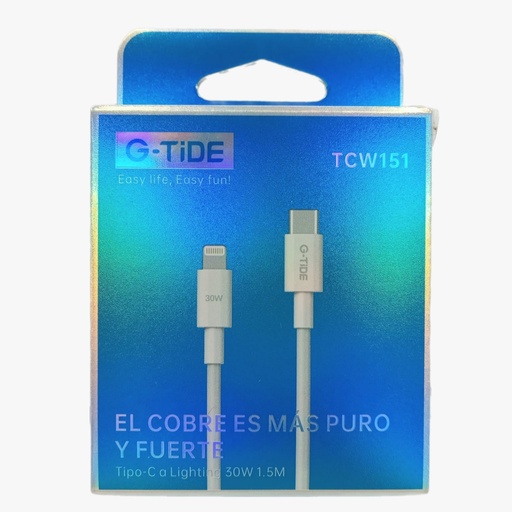 [TCW151] TCW151(TW154-3) Cable Usb  Tipo Lighting 1.5M